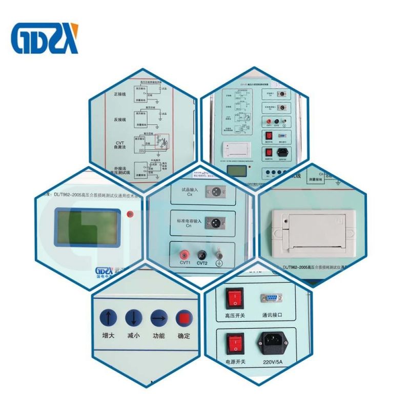Automatic Different Frequency anti-interference Transformer Capacitance and Tan Delta Test 10KV Dielectric Loss Insulation Power Factor Tester