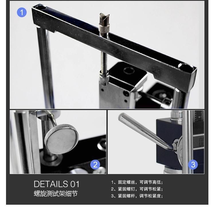 Est500 Stroke 90mm Maximum Load 500n Hand Pressure Type Tensile and Compression Test Stand with Hf Force Gauge