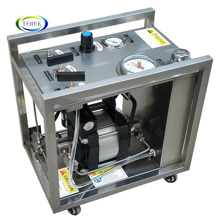 Terek 10-60000psi High Pressure Pneumatic Liquid Pump Hydrostatic Hydraulic Test Bench for Valve Testing