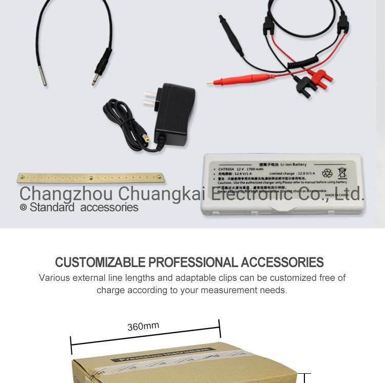 Cht3554 Handheld Lithiumion Battery Battery Tester for UPS Online Measurement