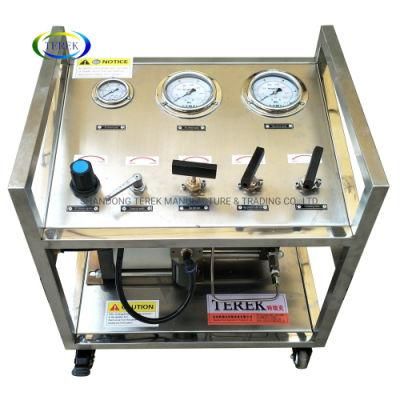 Terek Helium/Hydrogen/Oxygen/Nitrogen/Natural Pneumatic Gas Booster Pump System