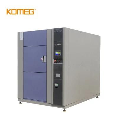 Transitions Between a Hot and Cold Temperature Zones Thermal Shock Test Chambers