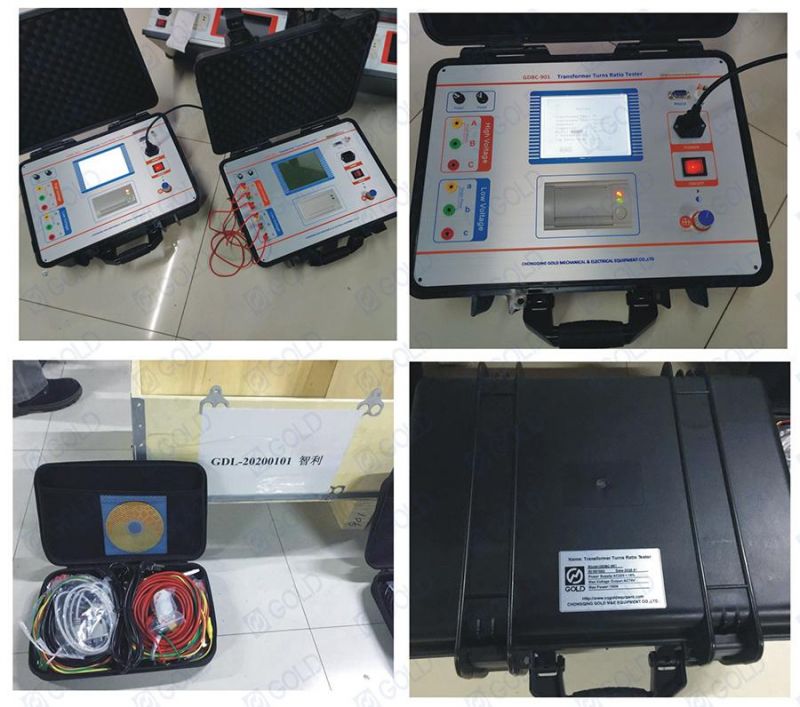 Single Phase or Three Phase Transformer Voltage Ratio/Connection Group Test Automatic Turns Ratio Tester