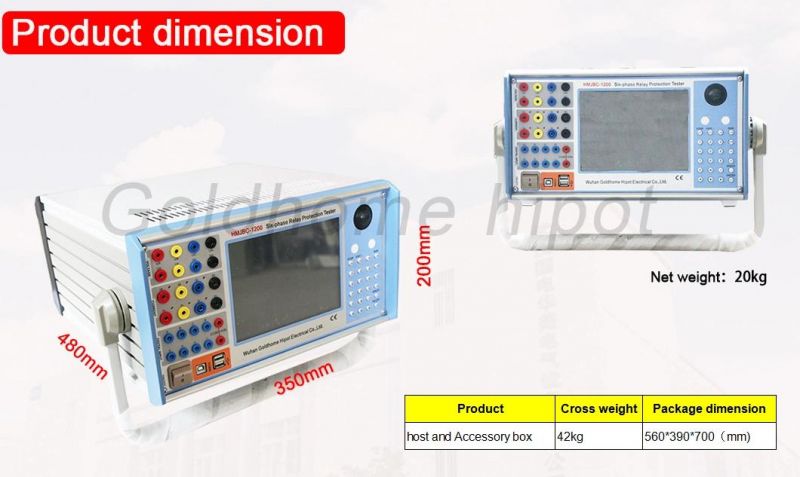 Protective Relay Test Set 6 Phase Electrical Relay Protection Tester High Accuracy High Quality Secondary Current Injection Relay Test Set