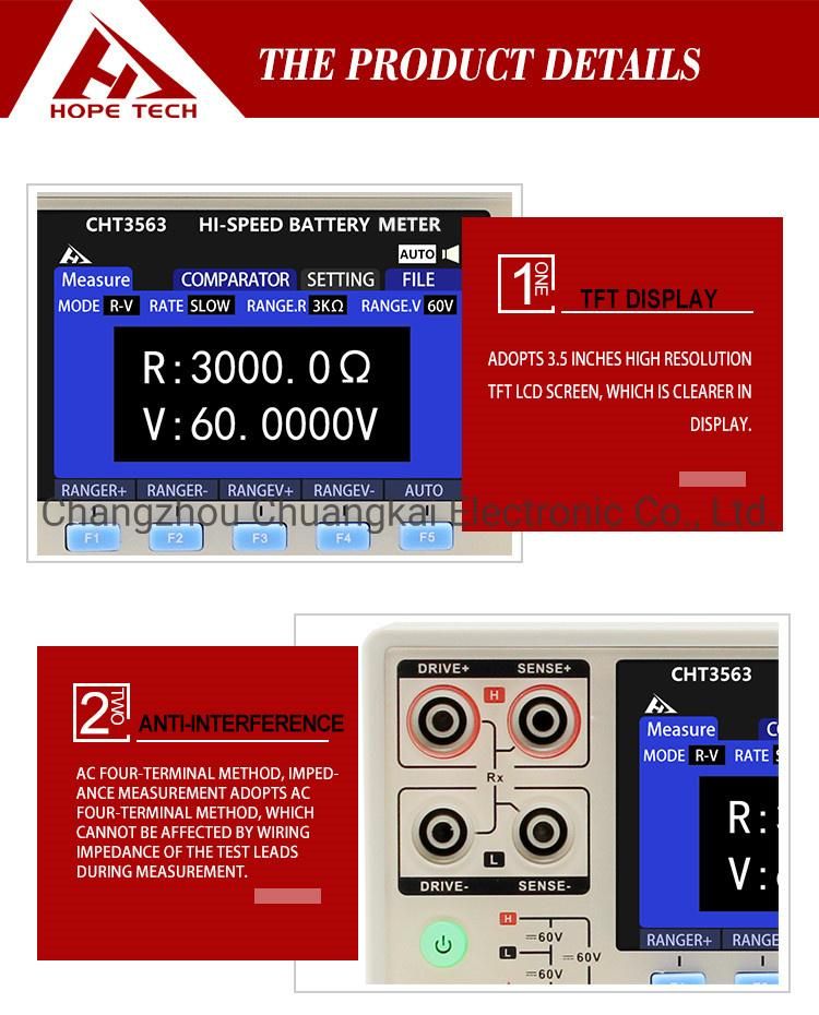 Cht3563A-24h Battery Measuring Tool 24 Channels Hybrid Car Battery Tester