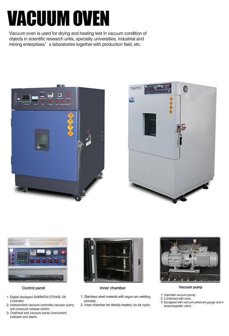 Laboratory Equipment Suppliers Vacuum Oven with Vacuum Pump