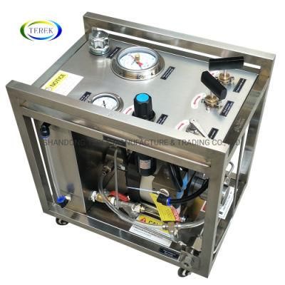 Pneumatic Air Driven Liquid Booster Pump Hydraulic Water Pressure Testing Machine
