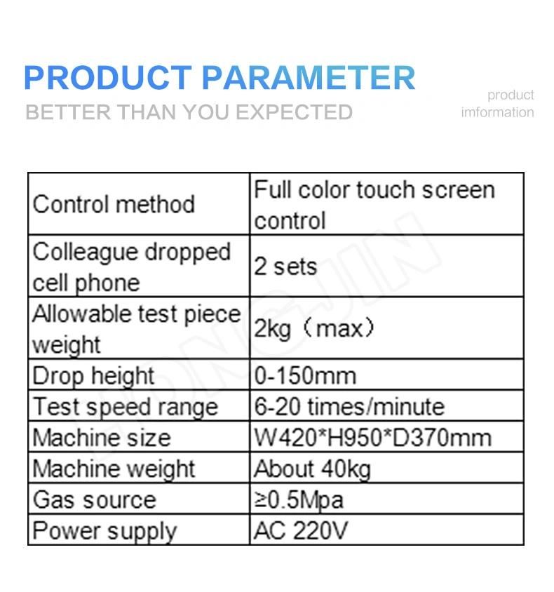 Micro Fall Test Machine/Cellphone Drop Testing Equipment