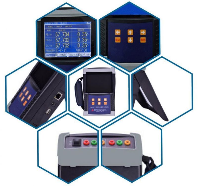 Portable AC DC Hand-held Three Phase Transformer Ratio Tester