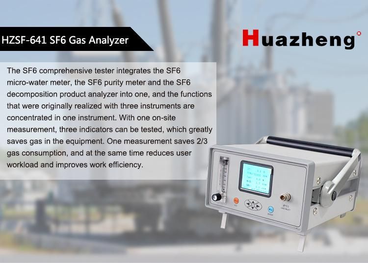 Sf6 Gas Multifunction Tester for Purity and Decomposition & Moisture Analyzing