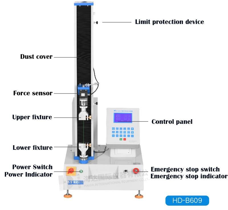 ASTM Computer Control Rubber Universal Tensile Tearing Test/Testing Equipment