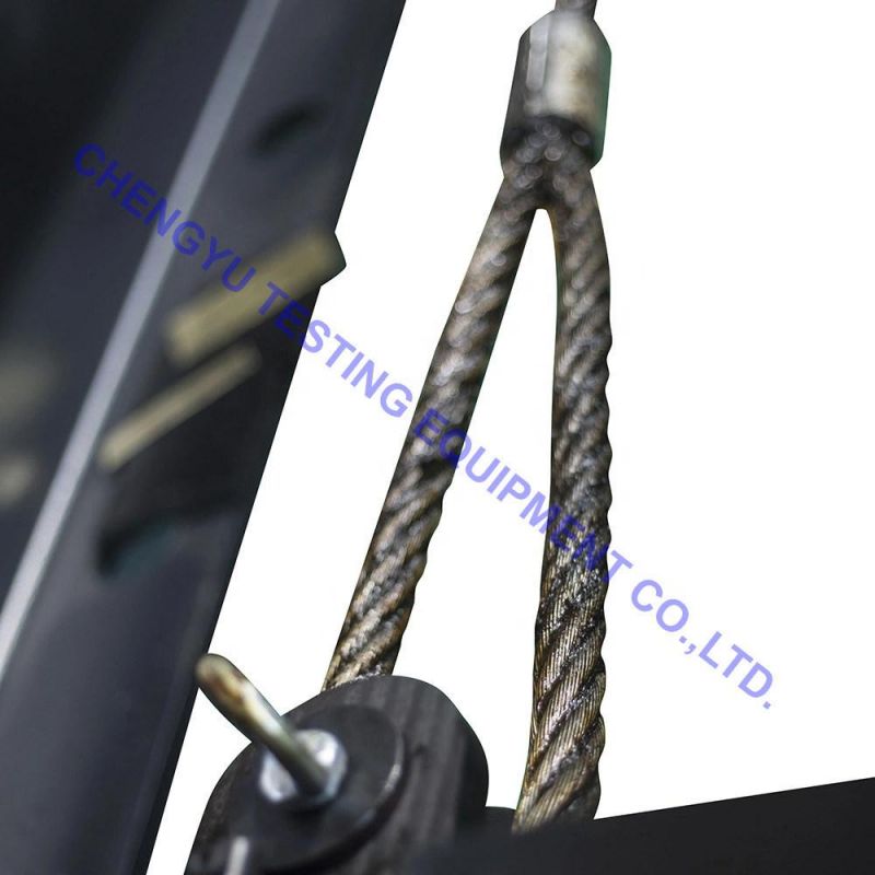 High Strength Chain Belt Horizontal Tensile Testing Bed for Wire Rope Sling with Safety Cover