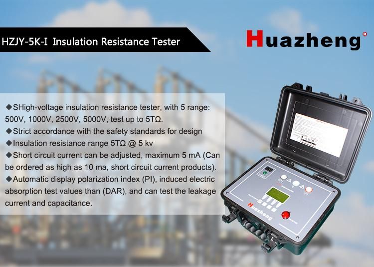High Voltage Digital Insulation Resistance Tester Tramegger Meter Megohmmeter 5000V