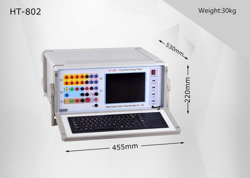 Ht-802 Three Phase Relay Test Set Secondary Current Injection Relay Tester