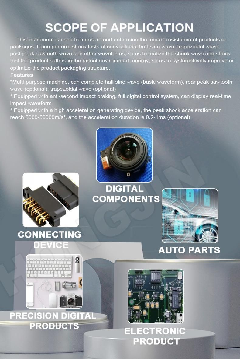 Shock Impact Tester/Mechanical Accelerated Shock Impact Testing Machine