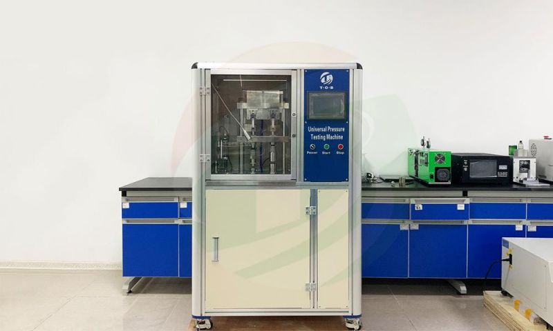 Two-Station Lithium Cylindrical Cell Battery Cap Pressure Tester and Air Tightness Testing Machine