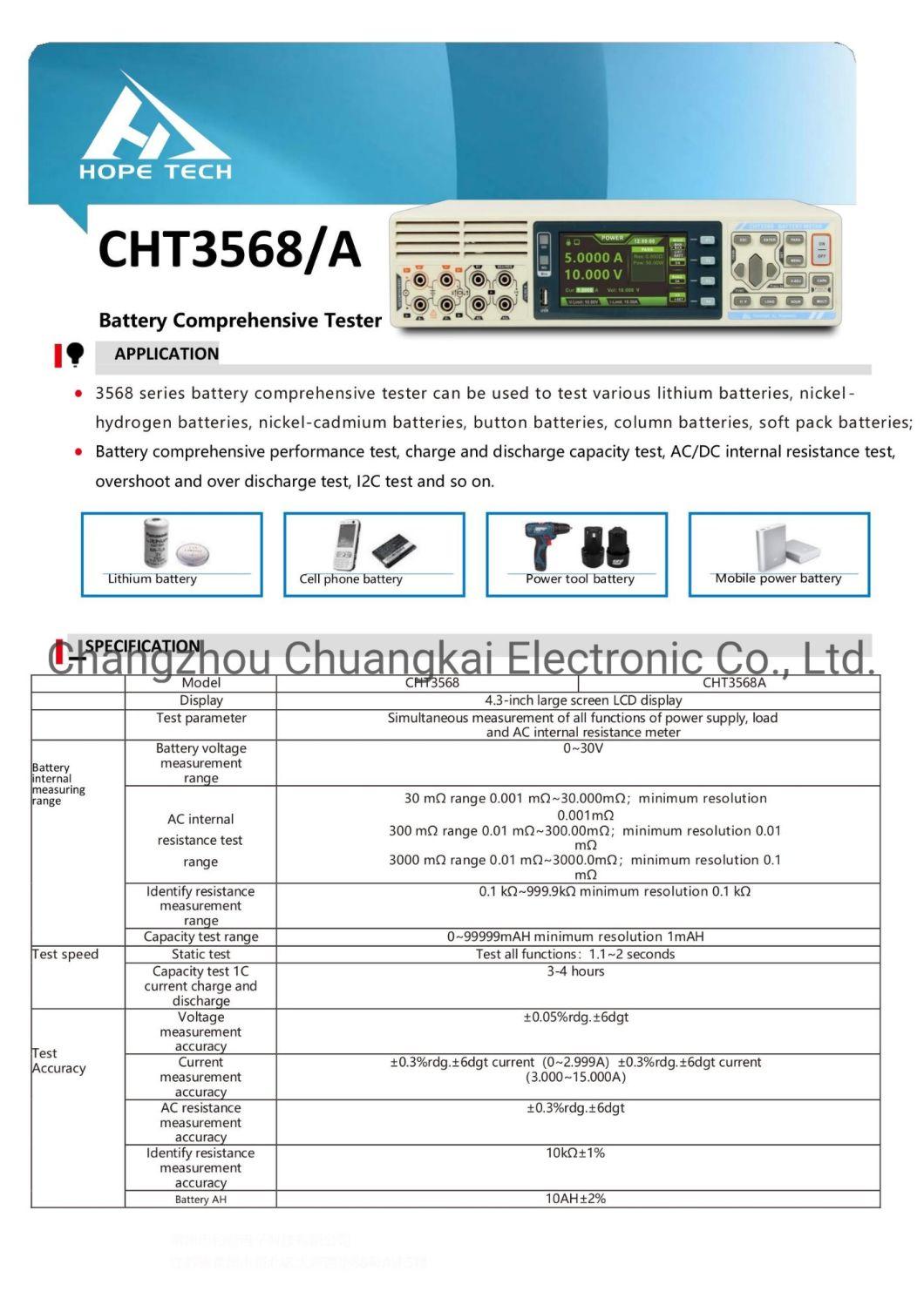 Cht3568A Battery Comprehensive Tester Battery Integrated Tester