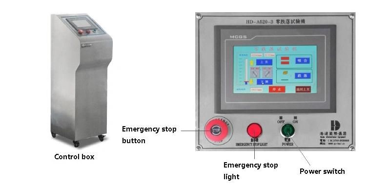 500kg Capacity Packaging Zero Drop Impact Resistance Testing Machine