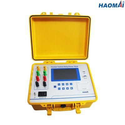Three Phase DC Resistance Tester Meter for Winding Resistance Test of Transformer