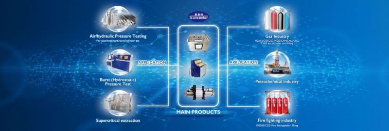 Suncenter Computer Control Hydro Water Pressure Testing Equipment for Air Pipelines Tube Valves