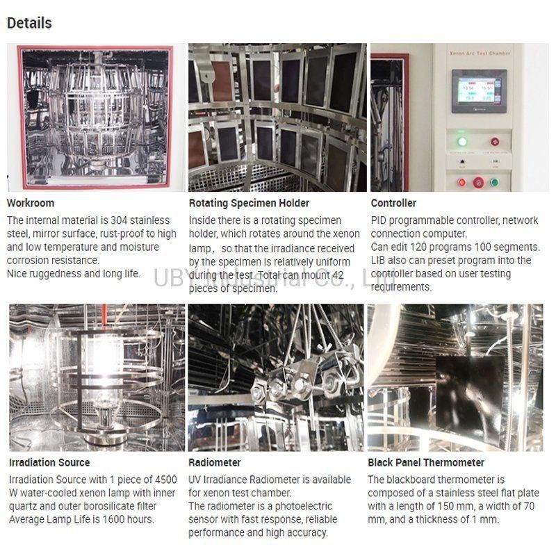 Xenon Arc Accelerated Aging Chamber Simulated Natural Light Irradiation Aging Test Chamber