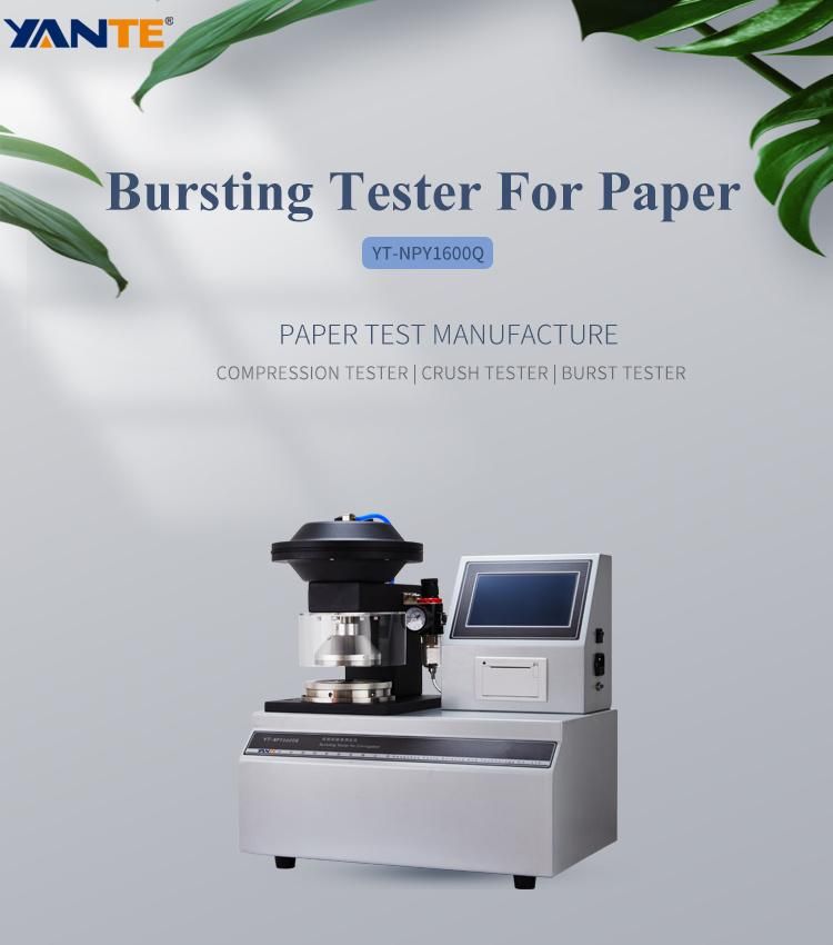 Laboratory Mullen Type Lab Paper/Paperboard/Cardboard Burst Test Instrument