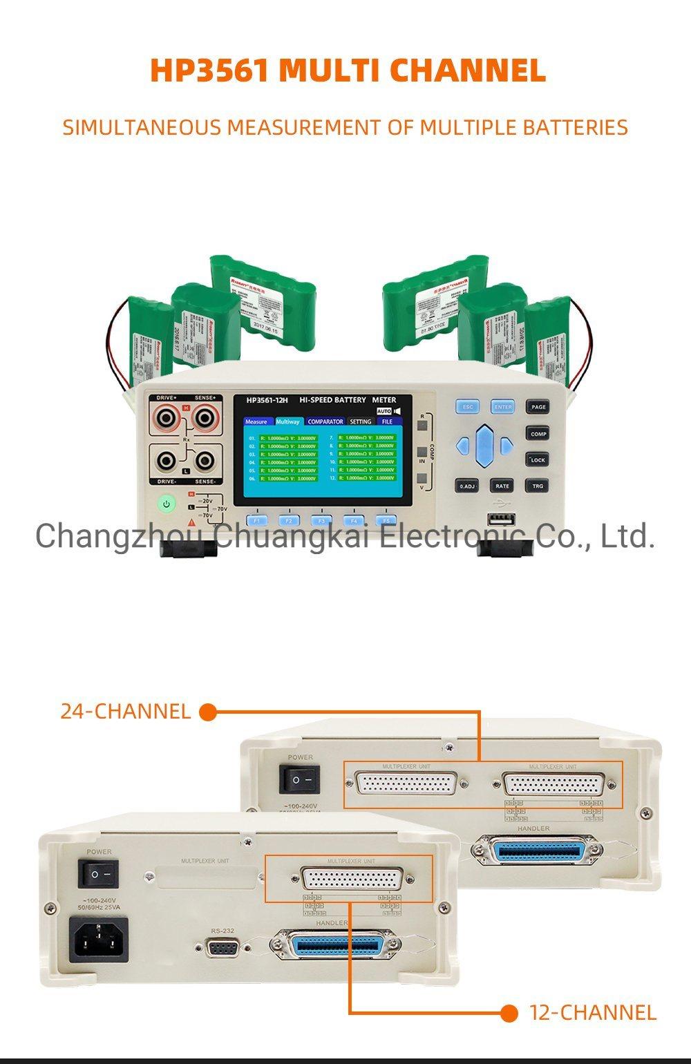 HP3561-24h 24 Channels Intelligent Battery Tester 20V Battery Meter