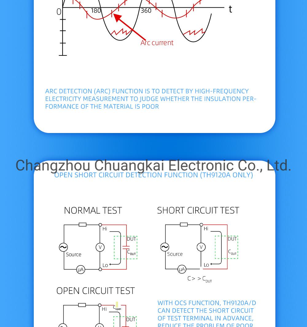 Th9120d DC/IR Safety Tester with Arc Detection Function