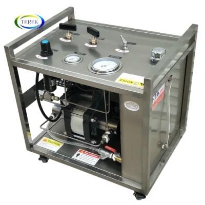 Terek 10-5000 Bar Pneumatic Liquid Booster Pump Hydrostatic Pressure Cylinder Pipe Test Bench