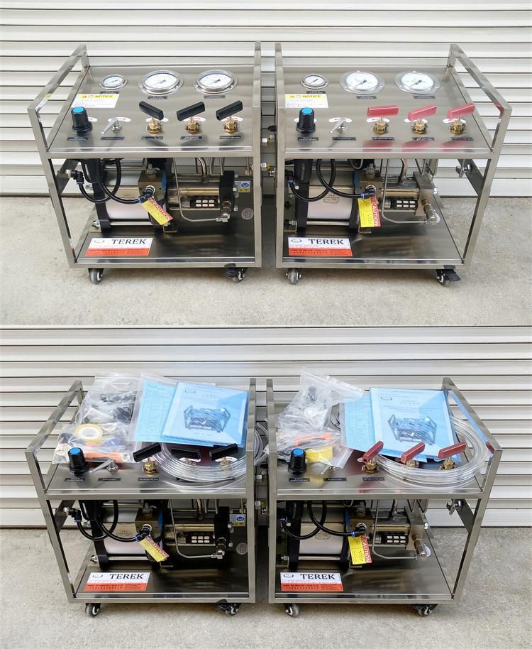 Terek Helium/Hydrogen/Oxygen/Nitrogen/Natural Pneumatic Gas Booster Pump System