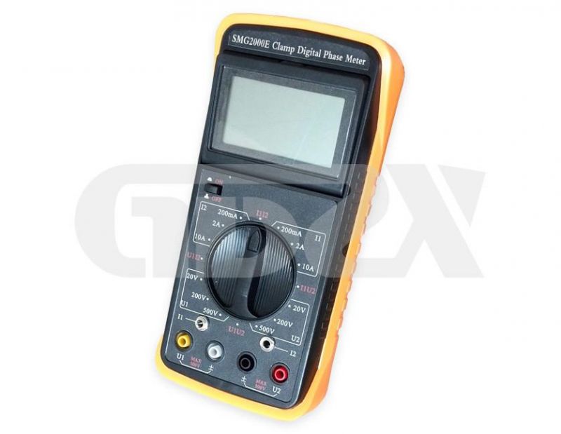 Dual Channel Input Digital Dual Clamp Phase Volt Ampere Meter