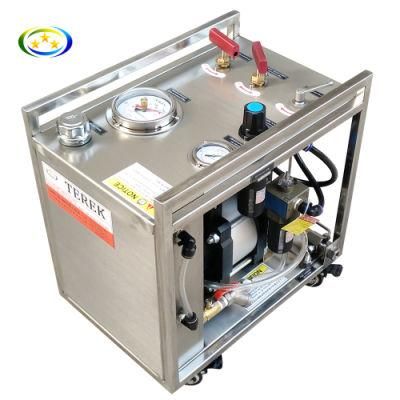 Pneumatic 10-45000psi High Pressure Air Driven Liquid Booster Pump Testing System for Valve Hose Pipe and Chylinder Test