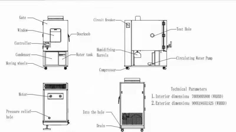 Programmable Desktop Temperature Humidity Test Constant Climate Chambers