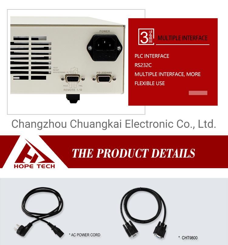 Cht9951A Photovoltaic DC Hipot Tester Insulation Resistance 5kv Megger Insulation Tester