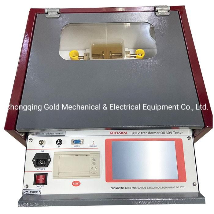 Touch Screen Dielectric Oil Testing Equipment 80kv Transformer Oil Bdv Tester