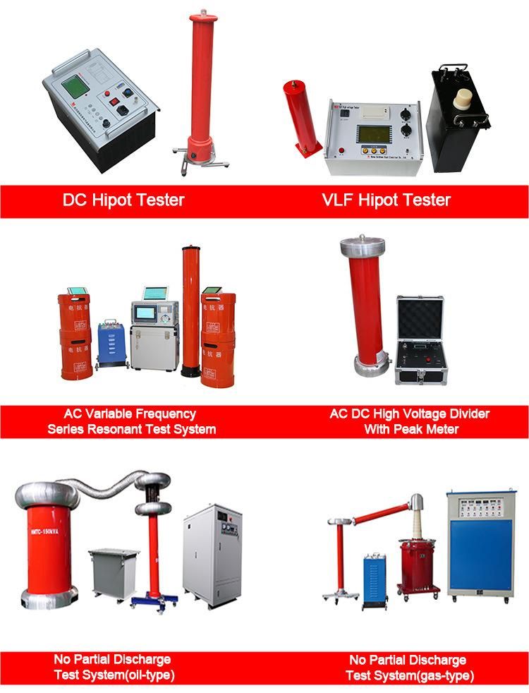 Oil Immerserd Hv Testing Transformer Hipot Tester for Withstand Voltage Testing