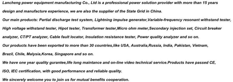 Integrated Different Frequency Transmission Line Parameters Test System Power Line Tester