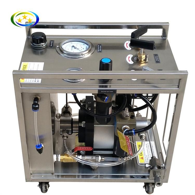 10-50000psi Pneumatic Pressure Gauge Calibration Machine Hydrostatic Test Bench