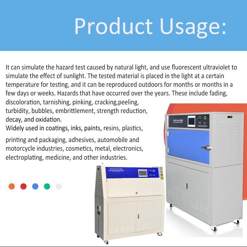 Quv Q-Lab Test Chamber UV Lamp Asphalt Light Aging Test Chamber UV Tester UV Accelerated Weathering Test Equipment