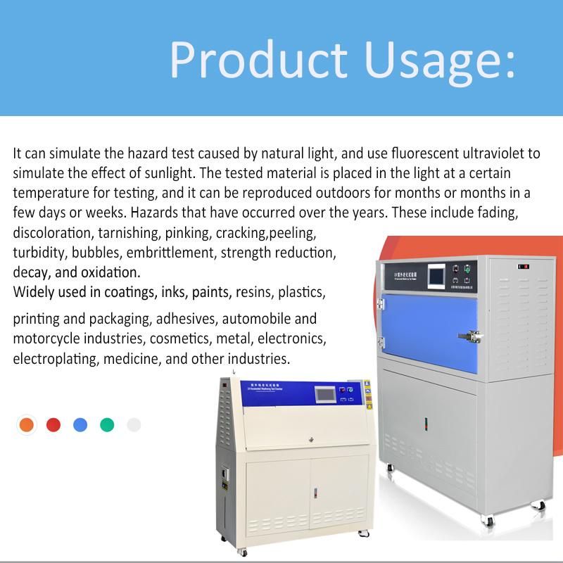 Quv Q-Lab Test Chamber UV Lamp Asphalt Light Aging Test Chamber UV Tester UV Accelerated Weathering Test Equipment