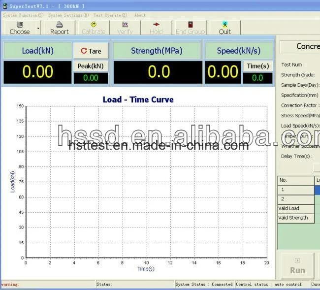 300kn/10kn Computerized Servo Concrete Compression and Flexural Tester