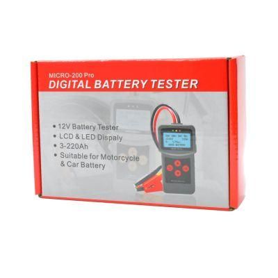 New Upgrade Micro-200 PRO 12V CCA Battery Test 12V 24V Car Battery System Tester