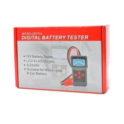 New Upgrade Micro-200 PRO 12V CCA Battery Test 12V 24V Car Battery System Tester