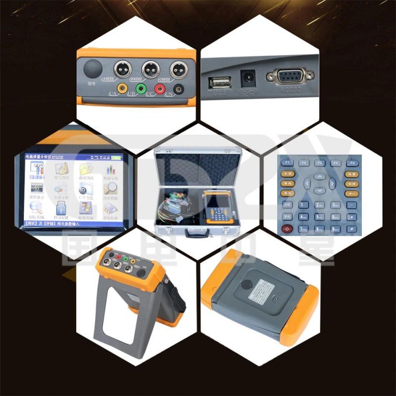 0-800V Portable Handheld Three Phase Power Quality Analyzer With High-precision