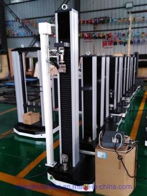 500n 1000n 1kn Max Loading 100kgs Rubber Material Tensile Testing Machine with Single Column