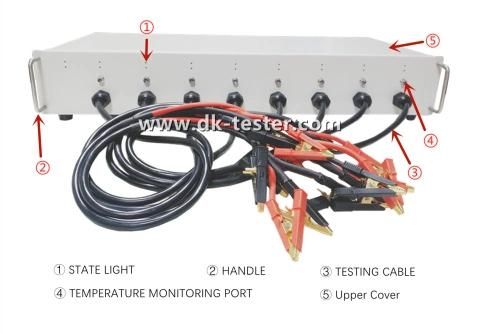 Electric Vehicle AGM Gel VRLA 6V/8V/12V/16V/18V/24V Wide Voltage Range Lead-Acid Battery Auto Cycle Charge and Discharge Temperature Monitoring on-Line Tester