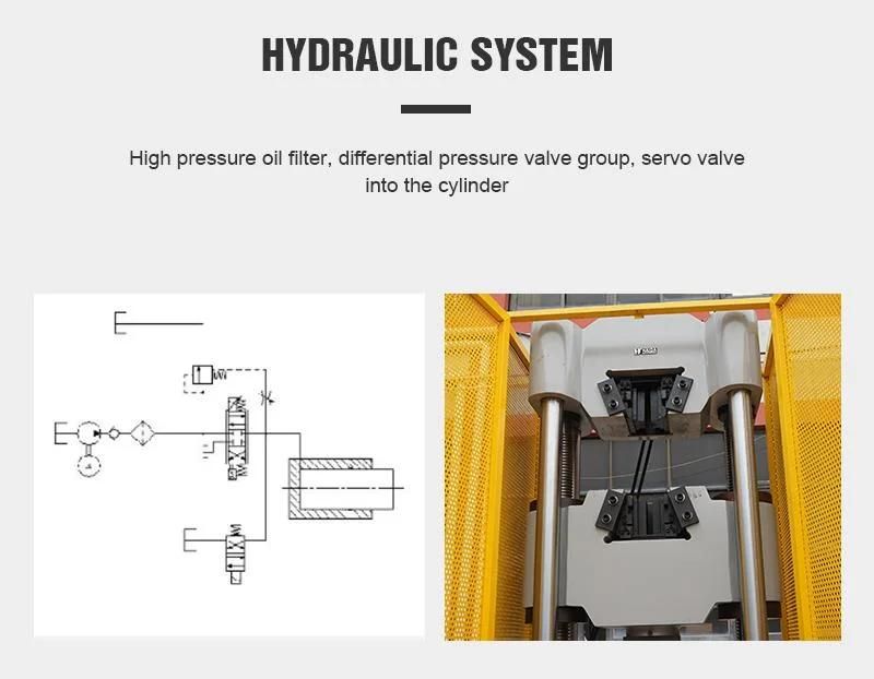 Customize Automatic 1000kn Max Hydraulic Universal Compression Tensile Laboratory Test Machine