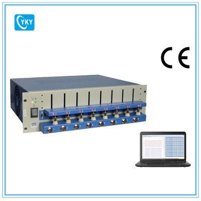 8 Channel Battery Analyzer (0.005 -1 mA, upto 5V) W/ Adjustable Cell Holders Laptop &amp; Software