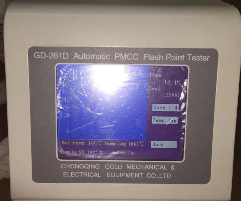 Fully-Automatic Pensky Martens Closed Cup Flash Point Measuring Instrument ASTM D93