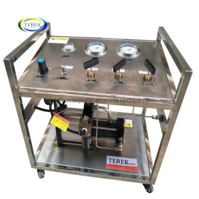 Terek Brand Best Price 30MPa High Pressure Pneumatic Gas Booster Station for Gas Transferring